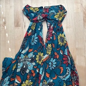 EUC! Anthro Floral Halter Jumpsuit